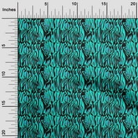 Onuone Rayon TURQUOISE Blue tkanina životinjska kožna opskrba za prekrivanje kože Ispisuju šivanje tkanine