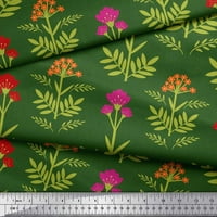 Soimoi Satin svilena tkanina odlazi i cvjetne umjetničke tkanine otisci sa dvorištem širom