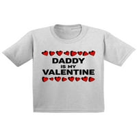 Newkward Styles Daddy je moja valentinovska košulja za djecu za Valentinovo slatke poklone za djevojke TATA valentinovo majica za djecu za dojenčad smiješna princeza košulja za tate