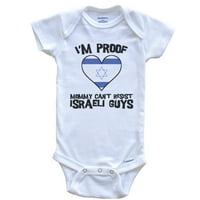 Dokaz o momčadi ne može odoljeti izraelskim momcima Izrael zastava za zastavu Dječja bodi, 3-mjesečna