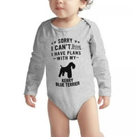 Oprosti što ne mogu imati planove sa svojim Kerry Blue Terrier baby dugim rukavima s dugim rukavima