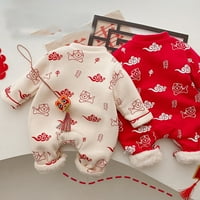 Tječka za bebe Novogodišnja odjeća Crvena marelica Mala tigra Topla dječaka Djevojke