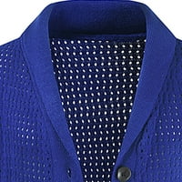 Jesenski kardigan čvrst boja lično tanko dugme Svakodnevno casual muški džemper