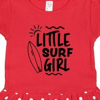 Inktastična mala surfana djevojka sa poklon pločama za dasku za podrumljicu toddler haljina