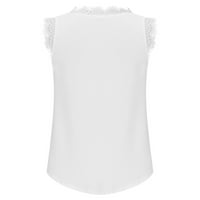 Stamzod Womens Tops Ljetna modna kratka majica Ležerne prilike bez rukava