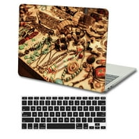 Kaishek Hard Case Cover samo za MacBook Pro 14 + crni poklopac tastature A M1, tip C perjana serija