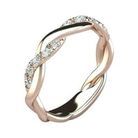 Ljetna prodaja prstena Bridal zircon dijamant Elegantni angažman vjenčani prsten za vjenčanje Anillos