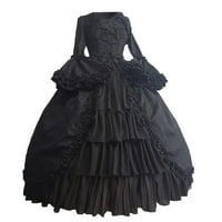 Hvyesh ženska renesansna vintage haljina Gothic Court Carg ogrlica maturalna haljina srednjovjekovna