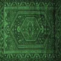 Ahgly Company Zatvoreni pravokutnik Perzijski smaragdno zelene tradicionalne prostirke, 2 '4 '
