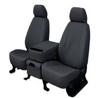 Kašike Caltrend Front FAU kožne poklopce sjedala za 2012 - Nissan Frontier - NS252-09L tamno sivi umetci