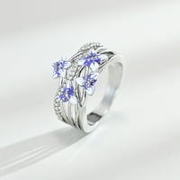 Veliki odmor Nakit Modna dama cirkonija Kreativni dijamantski pribor za prsten za angažovanje prstena
