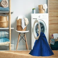 Ahgly Kompanija Mašina za pranje u zatvorenom pravokutniku Transicijske plave prostirke, 2 '4 '