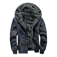 Jesen kišni jakne duksevi kapute Jesen zimski muškarci personalizirani ležerni tisak Duge dugih rukava debeli pamučni duksevi za muškarce sive 2x