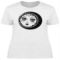 Prekrasna čarobna mjesec lica djevojka majica - majica - sumanje shutterstock, ženska x-velika