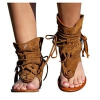 Azrijske žene djevojke retro boemske tassel sandale rimske plažne cipele čizme