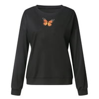 Zlostavljanje Aufmera za žene, Crewneck grafička bluza Ženska modna boja džemper s dugim rukavima