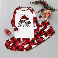 Absuyy podudaranje za obiteljsko toplo ispisano pidžama dvodijelno dijete set domaće odjeće Božićne