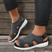 WEFUESD platforme sandale za žene papuče za žene dame cipele Ljetna mreža za kuka za kuku prozračne