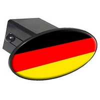 Njemačka zastava 2 Ovalna prikolica za vuču Priključni utikač