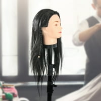 Pinfect Professional Frizerski trening Mannequin Vežbaj glava Crna kosa