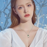 Hanxiulin Fashion Slatka Micro Set Moon Cat Privjesak ogrlica ženka Valentinovo poklon nakit
