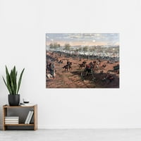 Građanska rata Battle Gettysburg Thulstrup Extra Veliki XL zidni umjetnički poster Print