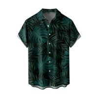 pamuk Regularna fit kratki rukav Ležerna havajska majica za muškarce