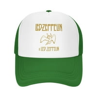 CEPTEN MENS & Women moda sa LED Zeppelin LED Zeppelin logo Podesivi kamiondžija Mersh šešir zelena