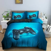 Nova gamepad posteljina set pokroviteljskog poklopca kreativni crni kombilter krevet na poklopcu 2 Početna Tekstilna mattrenska kraljica