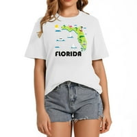 Florida State Početna Majica Vintage Map Turistička majica Turistička majica