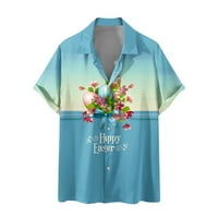 Uorcsa elastična odmora ovratnik cvjetno tiskovina plaže Hawaiian Youth Soft Esster Day Muške majice