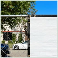 Colourree 8 '133' Bijela ograda zaslon zaslon za zaštitu od vjetrobranskog stakla tkanina za hladnjak,