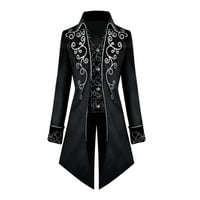 Muške modne varsity jakne modni parni teretni vintage rep gotički frock dugi rukav modni ispisani sledski