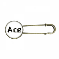 Quote Ace Art Deco moda Retro Metal Brooch PIN Clip Nakit