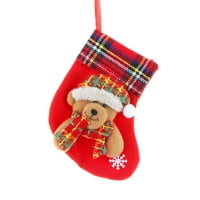 Heiheiup Drvo poklon za odmor ukras pokloni Božićne čarape isporučuje modnu božićnu dekoraciju i viseći papir za omotavanje prije Božića