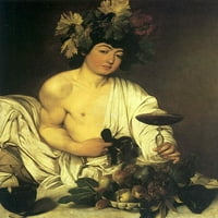 Bacchus by Caravaggio - platna ili fino štampana zidna umjetnost
