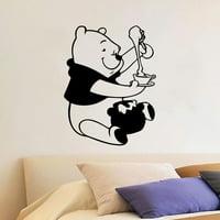 Winnie Pooh Pooh medvjed Pooh Winnie, zasmjerava Hunny silueta vinil naljepnica zidne umjetničke ukrase