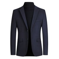 Odeerbi Blazer za muškarce Ležerne prilike jednokrevetne trendi odijelo Business Casual odijelo Vuna