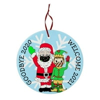 Loopsun Božićni dekor Božićni ukrasi Santa Claus Maskirani suvenirni ukrasi za viseći ukrase za zimske