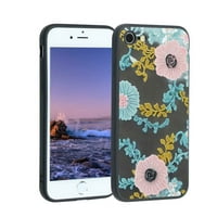 Kompatibilan sa iPhonea telefonom, cvjetnim kućištima, Fleksibilni silikonski udarni futrov za iPhone 7