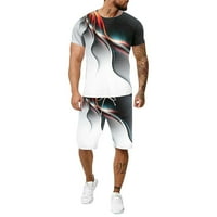 Track odijela za muškarce postavljene muške ljetne slobodno vrijeme 3D velike veličine Fitness na otvorenom