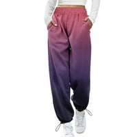 Znojne hlače Žene Ležerne prilike sa džepovima Modne hlače za žene Ležerne prilike gradijentskim Dno