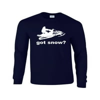 Imate sneg? Smiješna snježna za snijeg Skijanje Hladno vrijeme Zimski sportovi Muška majica s dugim