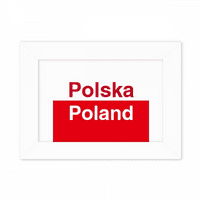 Poljska nacionalna zastava Država Engleski Photo Mount Frame slike umjetno slikarska radna površina