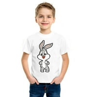 Bugs Bunny Casual Okrugli vrat Majica kratkih rukava Animacija Majice za unise kratki rukav
