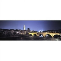 Ponte Pietra i Adige River, Verona, Italija Poster Print