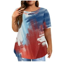 Youmaoo Women Cleariance Američka zastava Majica Ženska patriotska bluza USA zastava Stars Stripes Ispis