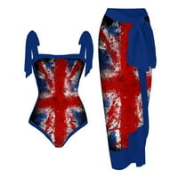 Ženski kupaći kostim za kupaći kostim za modu s bikini maxi omotačem suknja cvjetni print tankini set