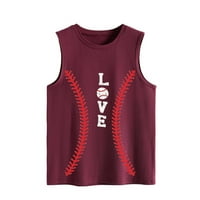 Zodggu klasični tenkovi za žene Prodaja Baseball Love Graphic Camiso ljetni tenkovi seksi v izrez košulje