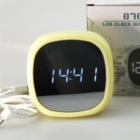 Višenamjenski sat ogledala, LED sat za elektronski napajani sa satom za šminku